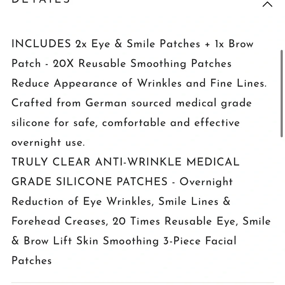 Truly clear 3pc. Wrinkle Fighting face set